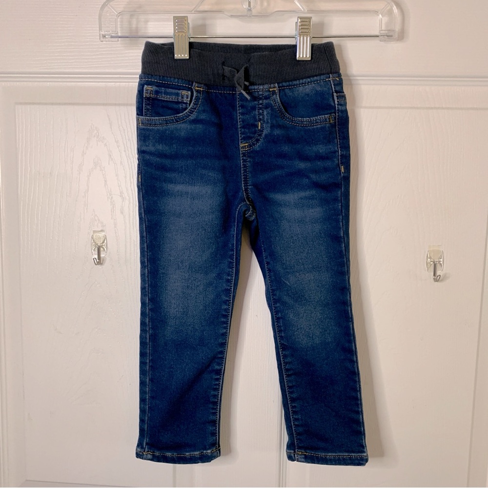 KIDS 3T Wonder Nation Dark Blue Jeans with Soft Elastic Waistband